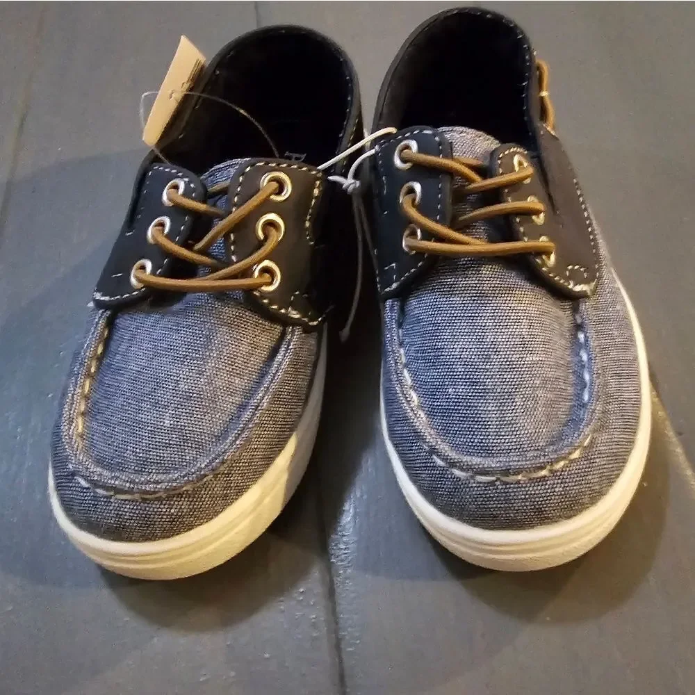 The Children’s PlaceToddler Boys Chambray Boat Shoes - Navy toddler size…